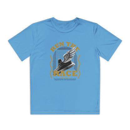 "Run The Race " Unisex Youth Competitor Tee - The Shield of Light