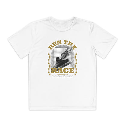 "Run The Race " Unisex Youth Competitor Tee - The Shield of Light