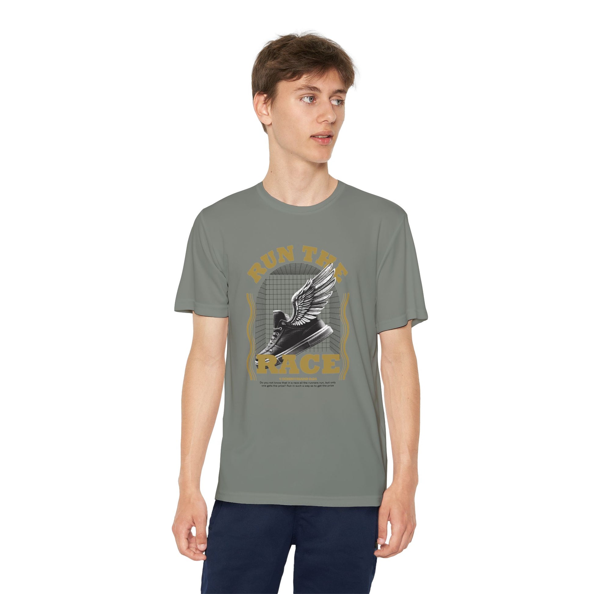 "Run The Race " Unisex Youth Competitor Tee - The Shield of Light