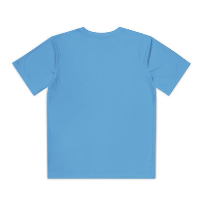 "The Lord Is My Strength and My Shield Psalm 28:7" Unisex Youth Competitor Tee - The Shield of Light