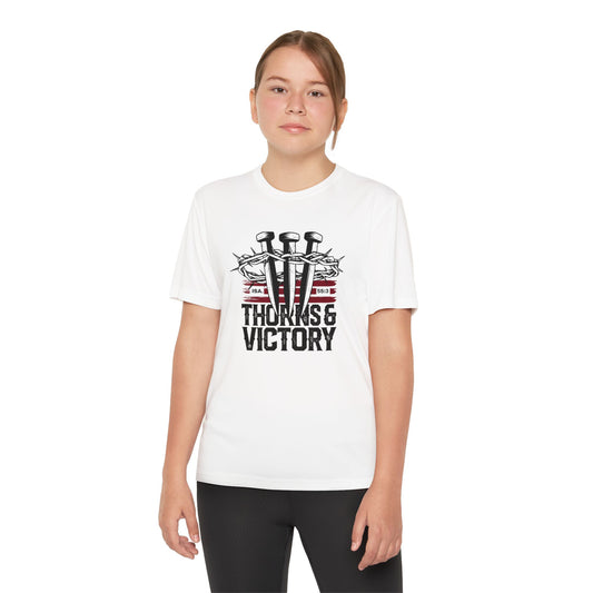 "Thorns & Victory"  Unisex Youth Competitor Tee - The Shield of Light