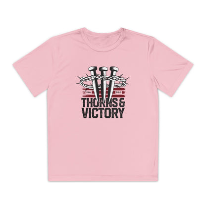 "Thorns & Victory"  Unisex Youth Competitor Tee - The Shield of Light