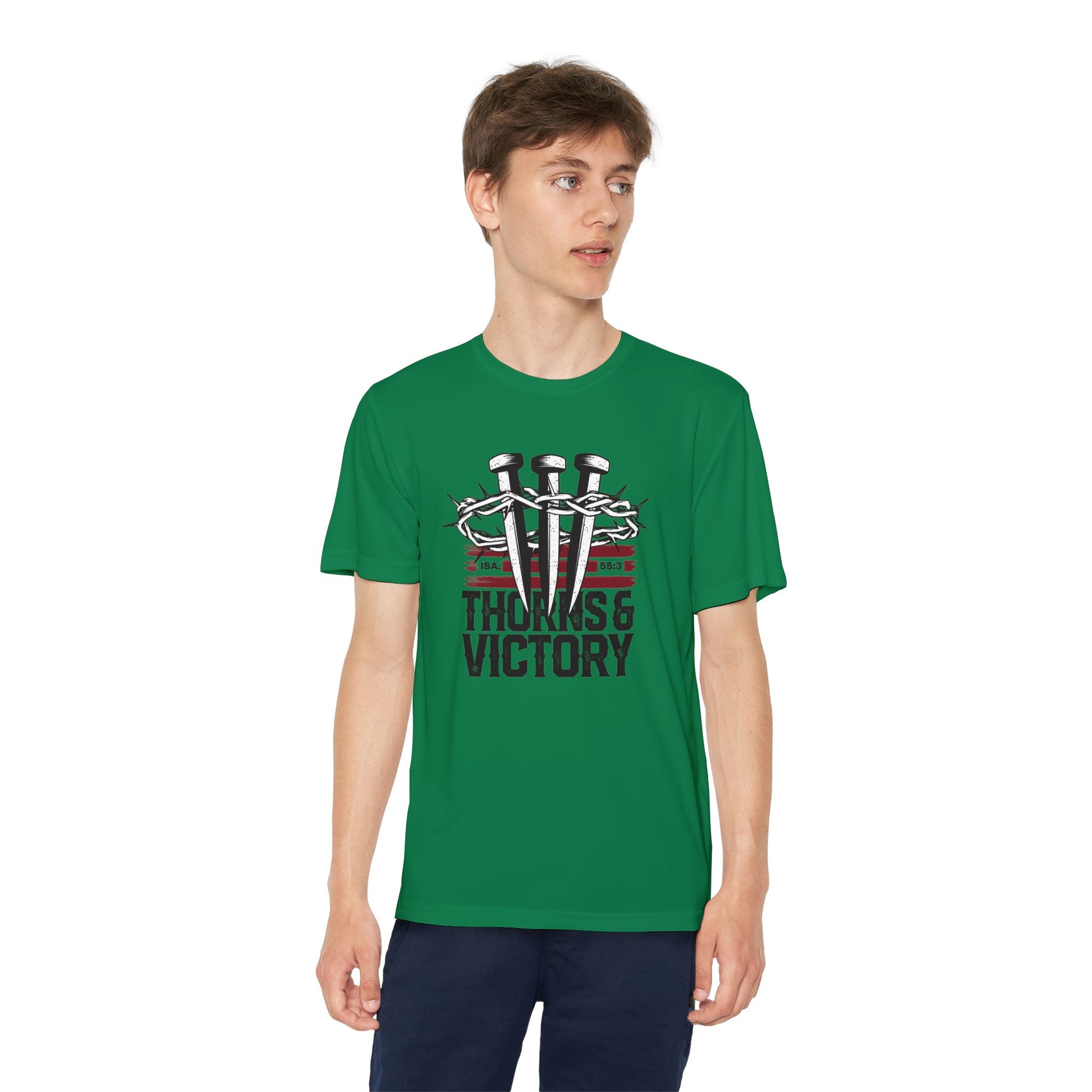 "Thorns & Victory"  Unisex Youth Competitor Tee - The Shield of Light