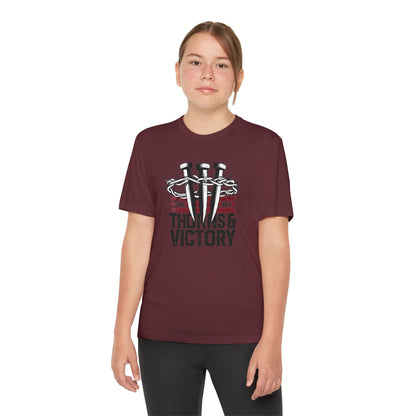 "Thorns & Victory"  Unisex Youth Competitor Tee - The Shield of Light