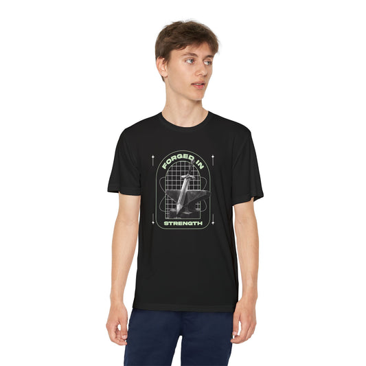 "Forged In Strength" Unisex Youth Competitor Tee - The Shield of Light