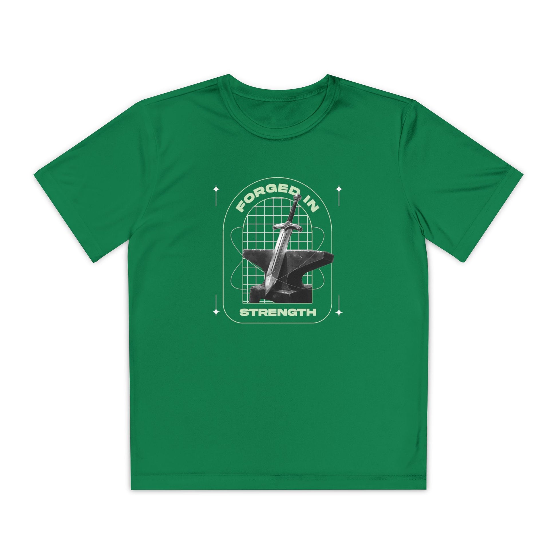"Forged In Strength" Unisex Youth Competitor Tee - The Shield of Light