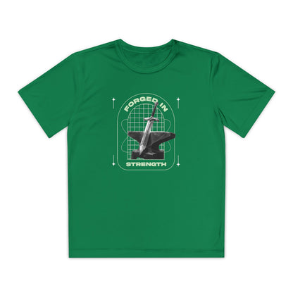 "Forged In Strength" Unisex Youth Competitor Tee - The Shield of Light