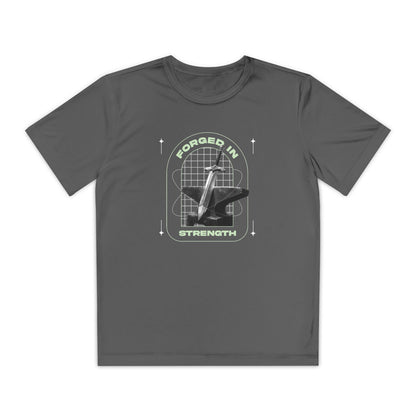 "Forged In Strength" Unisex Youth Competitor Tee - The Shield of Light