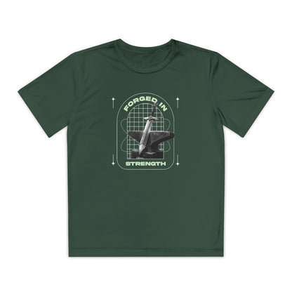 "Forged In Strength" Unisex Youth Competitor Tee - The Shield of Light