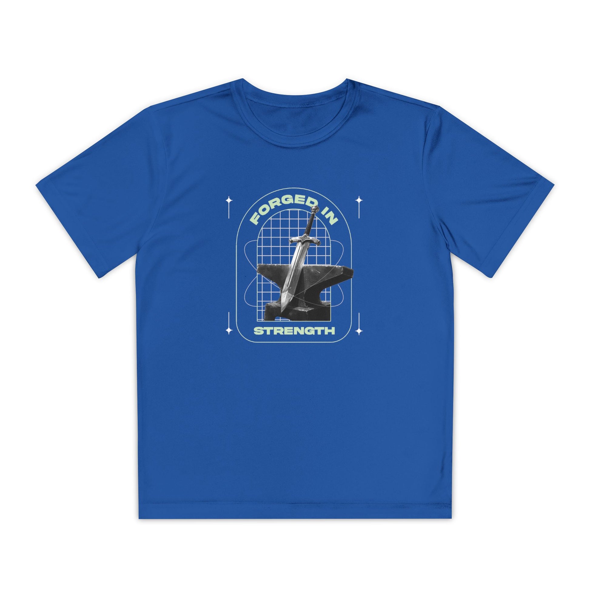 "Forged In Strength" Unisex Youth Competitor Tee - The Shield of Light