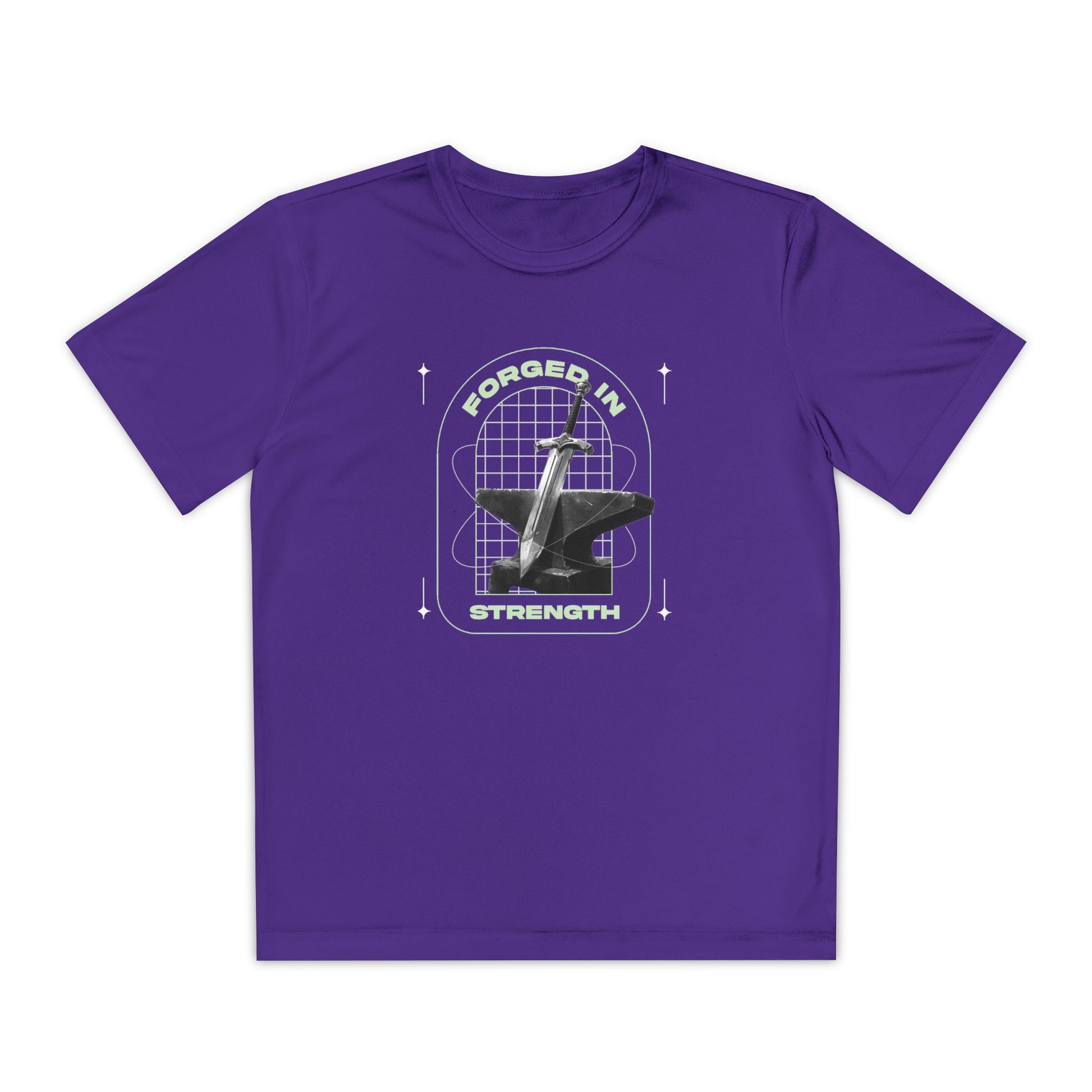 "Forged In Strength" Unisex Youth Competitor Tee - The Shield of Light