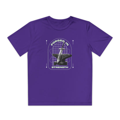 "Forged In Strength" Unisex Youth Competitor Tee - The Shield of Light