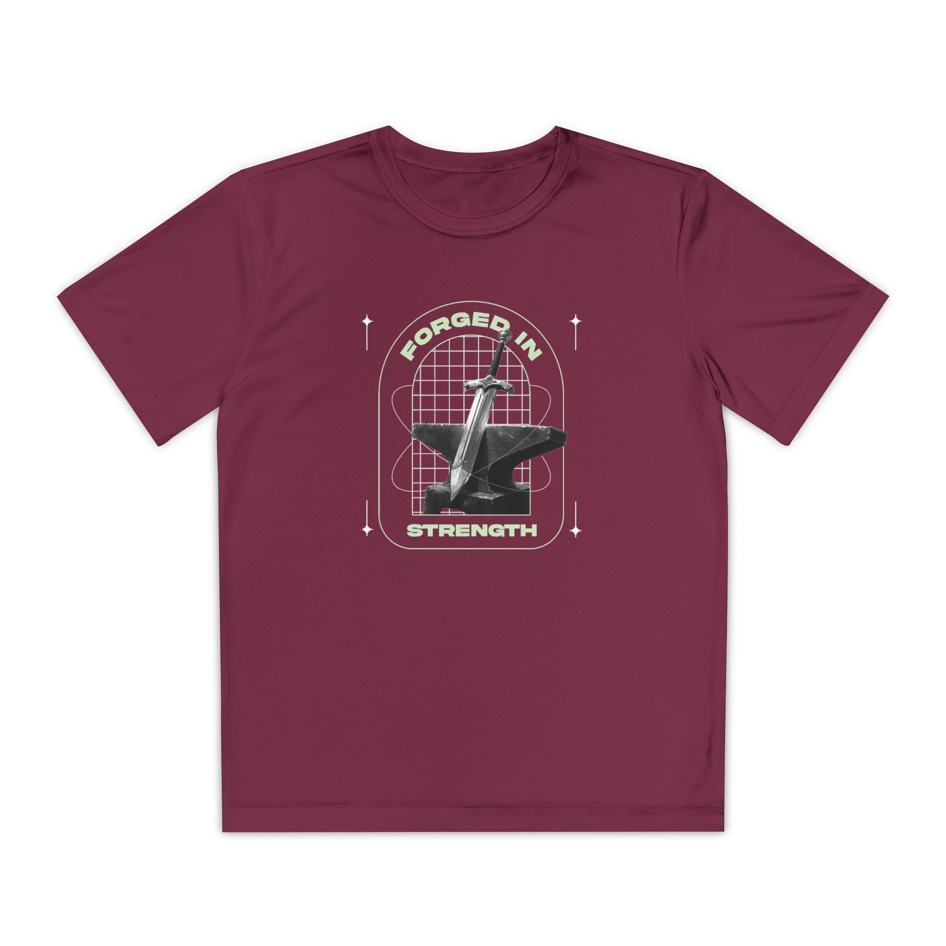 "Forged In Strength" Unisex Youth Competitor Tee - The Shield of Light