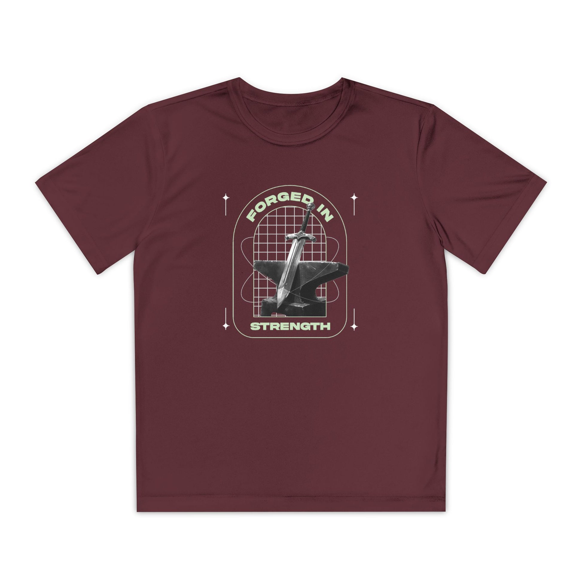 "Forged In Strength" Unisex Youth Competitor Tee - The Shield of Light