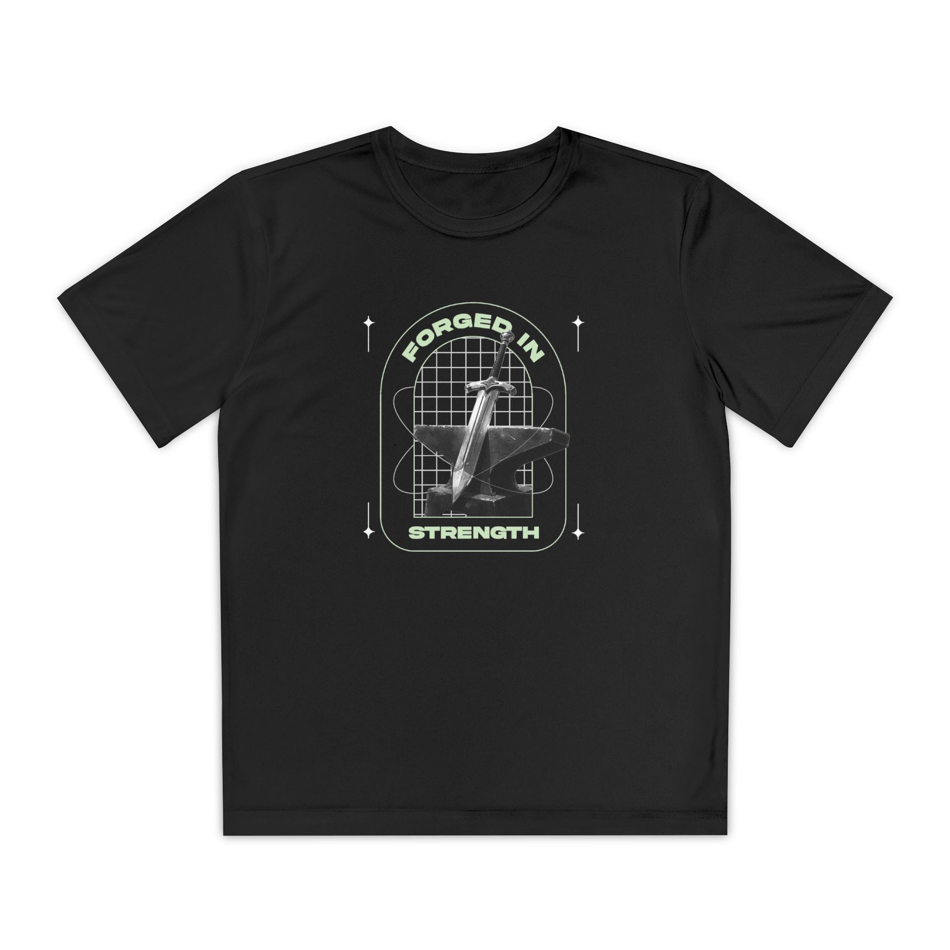 "Forged In Strength" Unisex Youth Competitor Tee - The Shield of Light