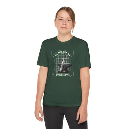 "Forged In Strength" Unisex Youth Competitor Tee - The Shield of Light