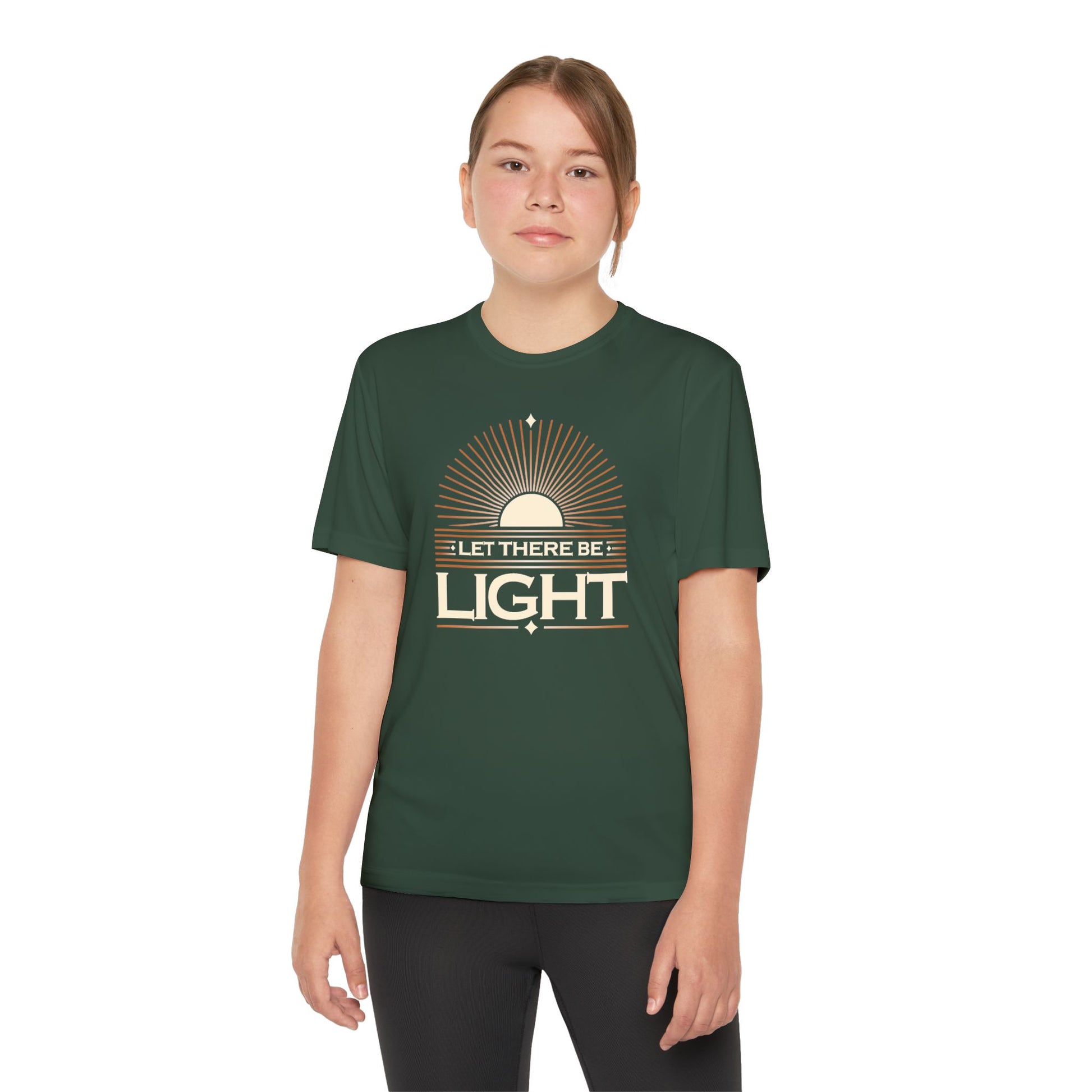 "Let There Be Light" Unisex Youth Competitor Tee - The Shield of Light