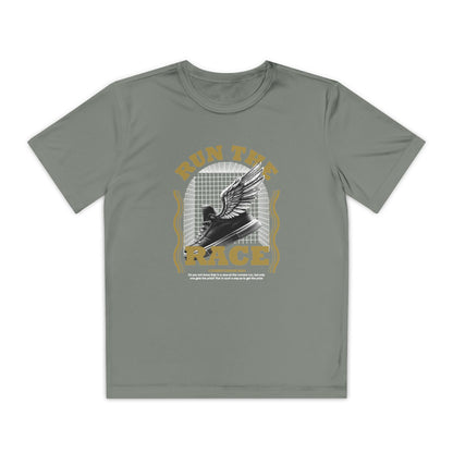 "Run The Race " Unisex Youth Competitor Tee - The Shield of Light