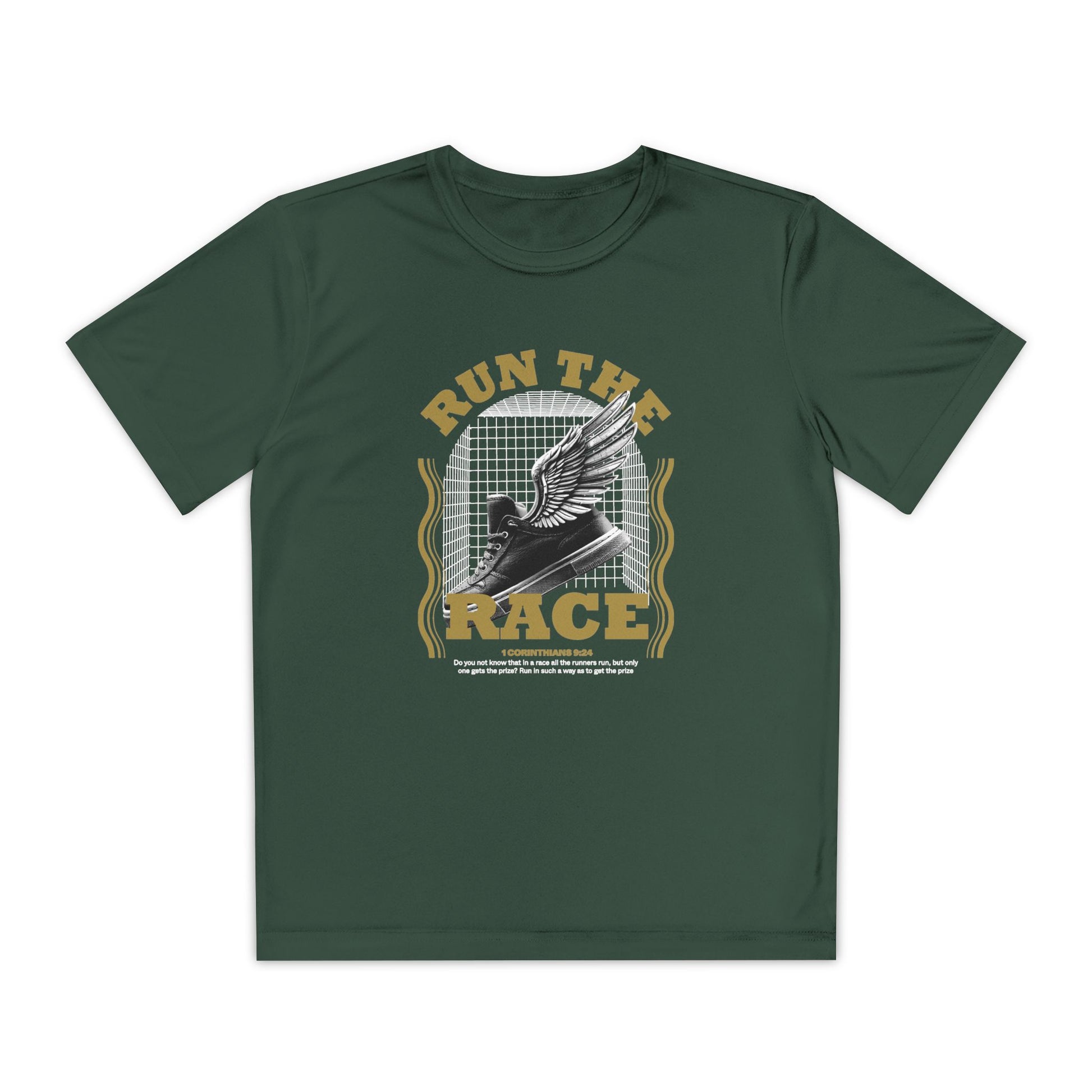 "Run The Race " Unisex Youth Competitor Tee - The Shield of Light
