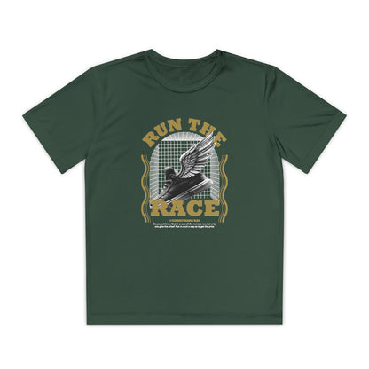 "Run The Race " Unisex Youth Competitor Tee - The Shield of Light