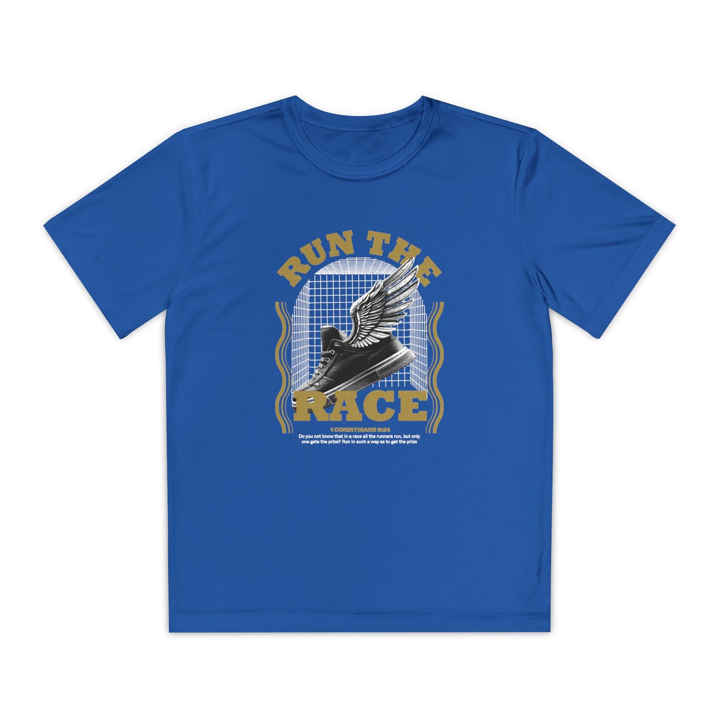 "Run The Race " Unisex Youth Competitor Tee - The Shield of Light