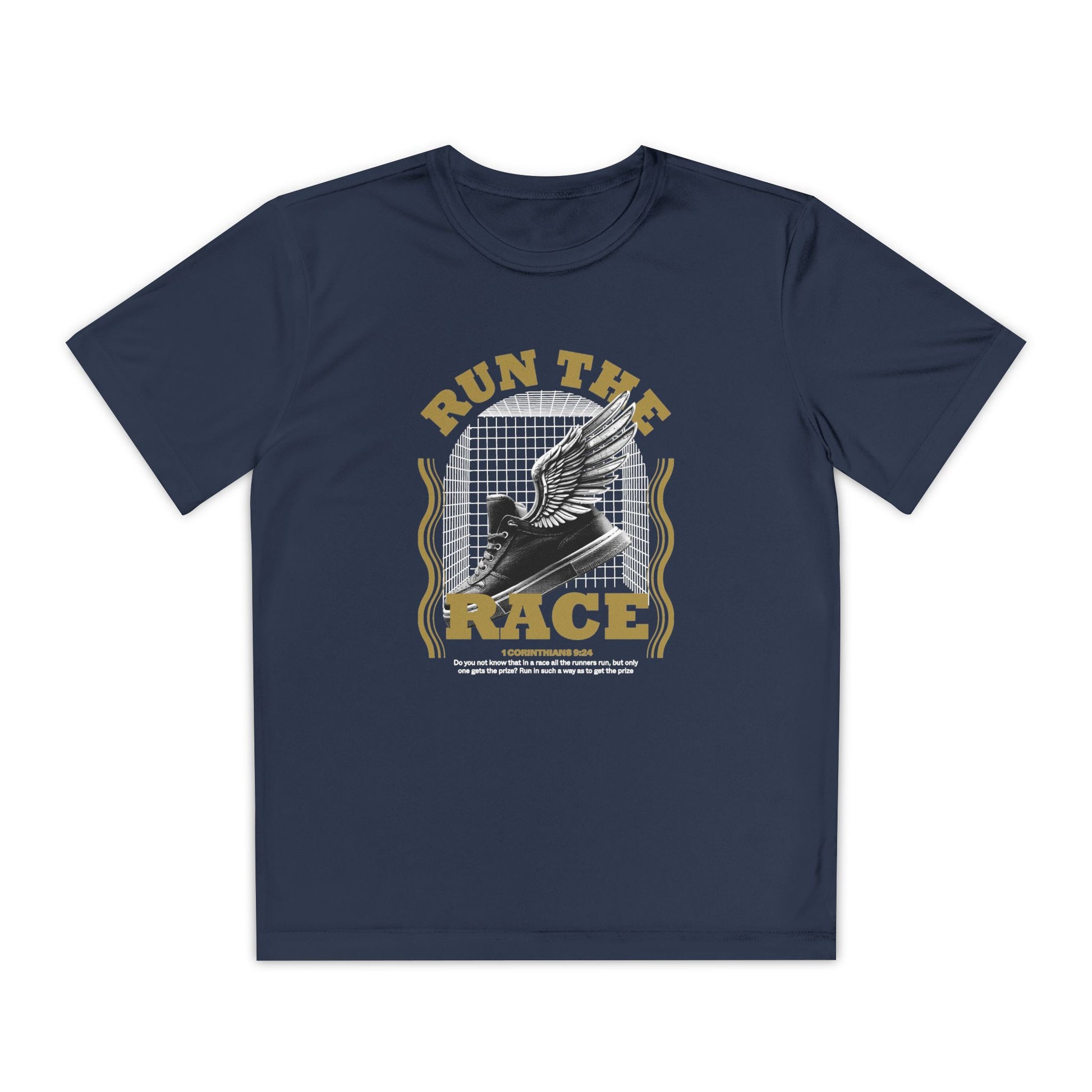 "Run The Race " Unisex Youth Competitor Tee - The Shield of Light