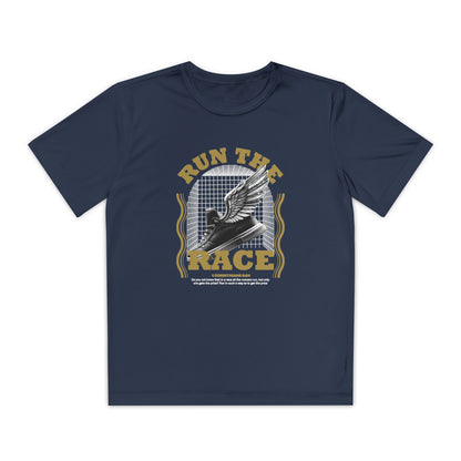 "Run The Race " Unisex Youth Competitor Tee - The Shield of Light