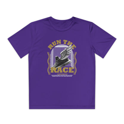 "Run The Race " Unisex Youth Competitor Tee - The Shield of Light