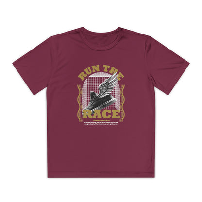 "Run The Race " Unisex Youth Competitor Tee - The Shield of Light