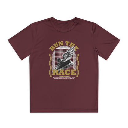 "Run The Race " Unisex Youth Competitor Tee - The Shield of Light