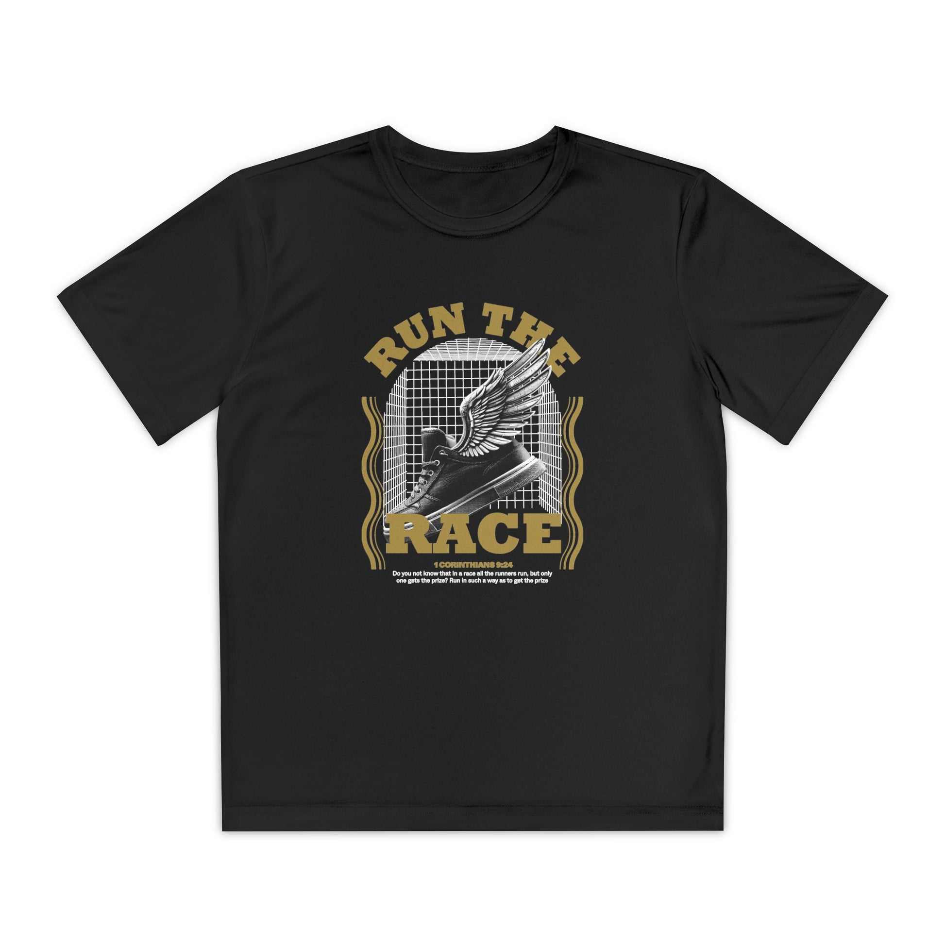 "Run The Race " Unisex Youth Competitor Tee - The Shield of Light