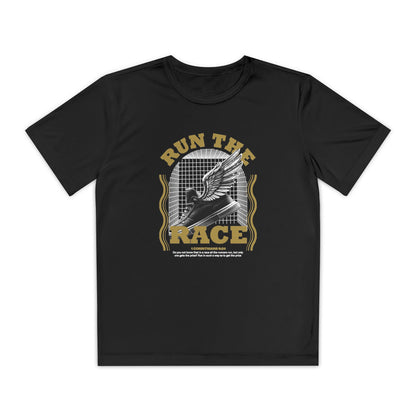 "Run The Race " Unisex Youth Competitor Tee - The Shield of Light