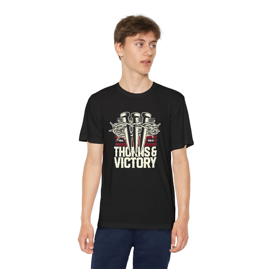 "Thorns & Victory"  Unisex Youth Competitor Tee - The Shield of Light