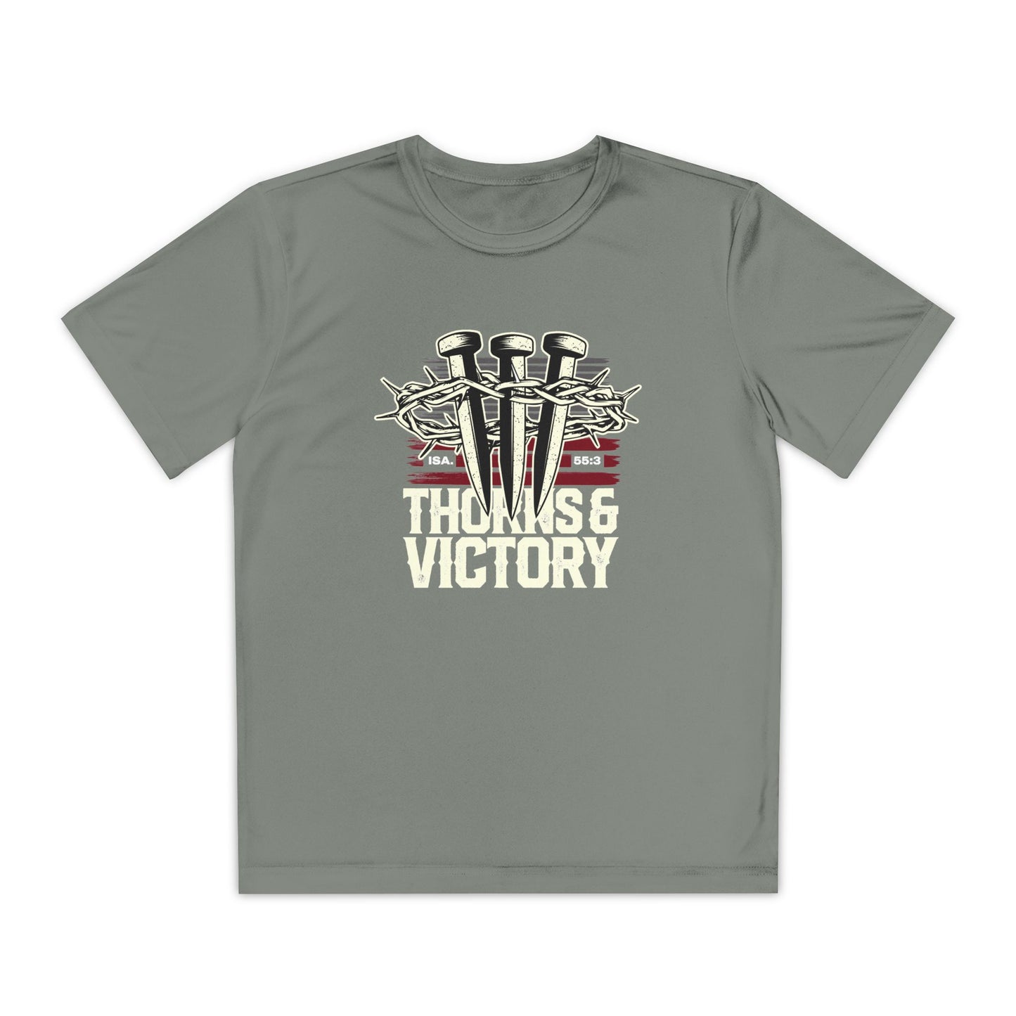"Thorns & Victory"  Unisex Youth Competitor Tee - The Shield of Light