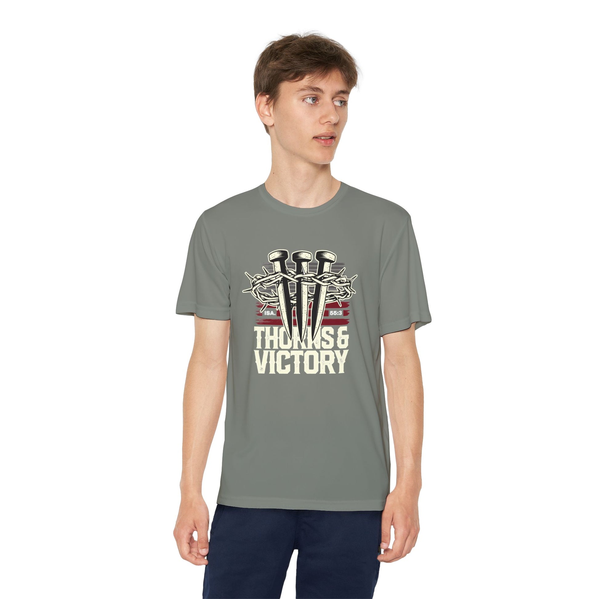 "Thorns & Victory"  Unisex Youth Competitor Tee - The Shield of Light