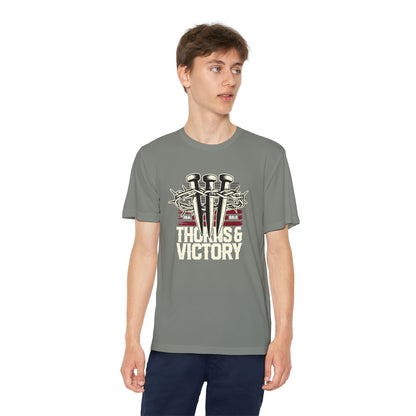 "Thorns & Victory"  Unisex Youth Competitor Tee - The Shield of Light