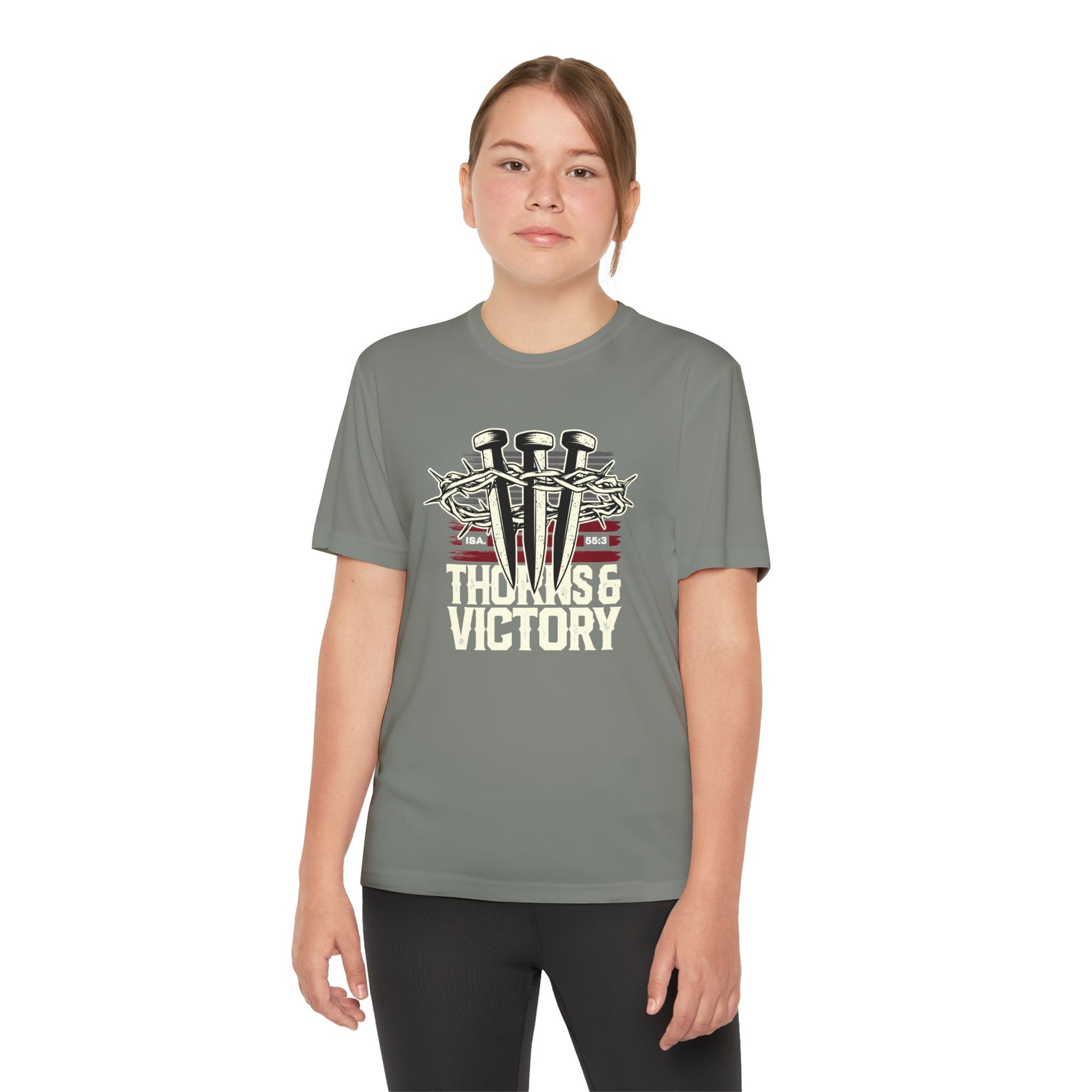 "Thorns & Victory"  Unisex Youth Competitor Tee - The Shield of Light