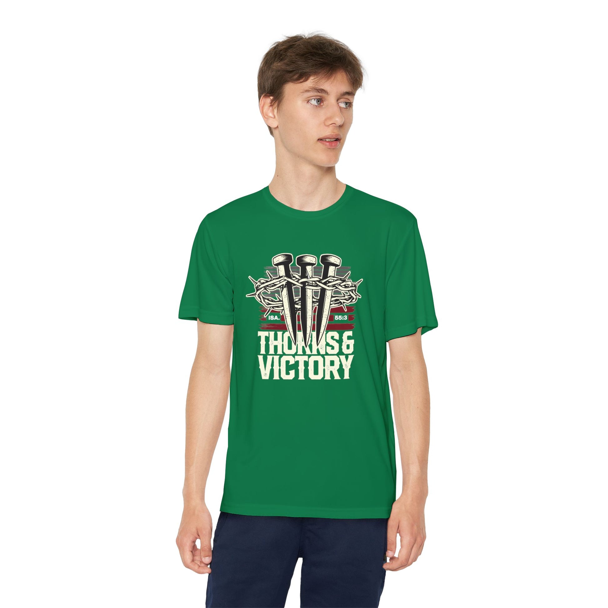 "Thorns & Victory"  Unisex Youth Competitor Tee - The Shield of Light