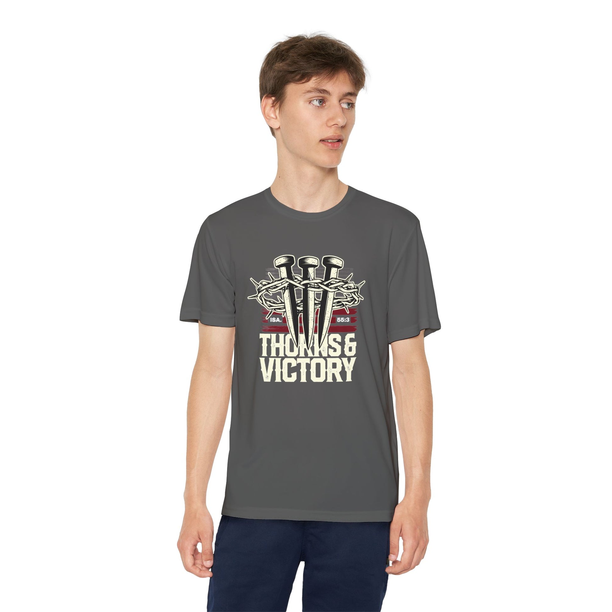 "Thorns & Victory"  Unisex Youth Competitor Tee - The Shield of Light