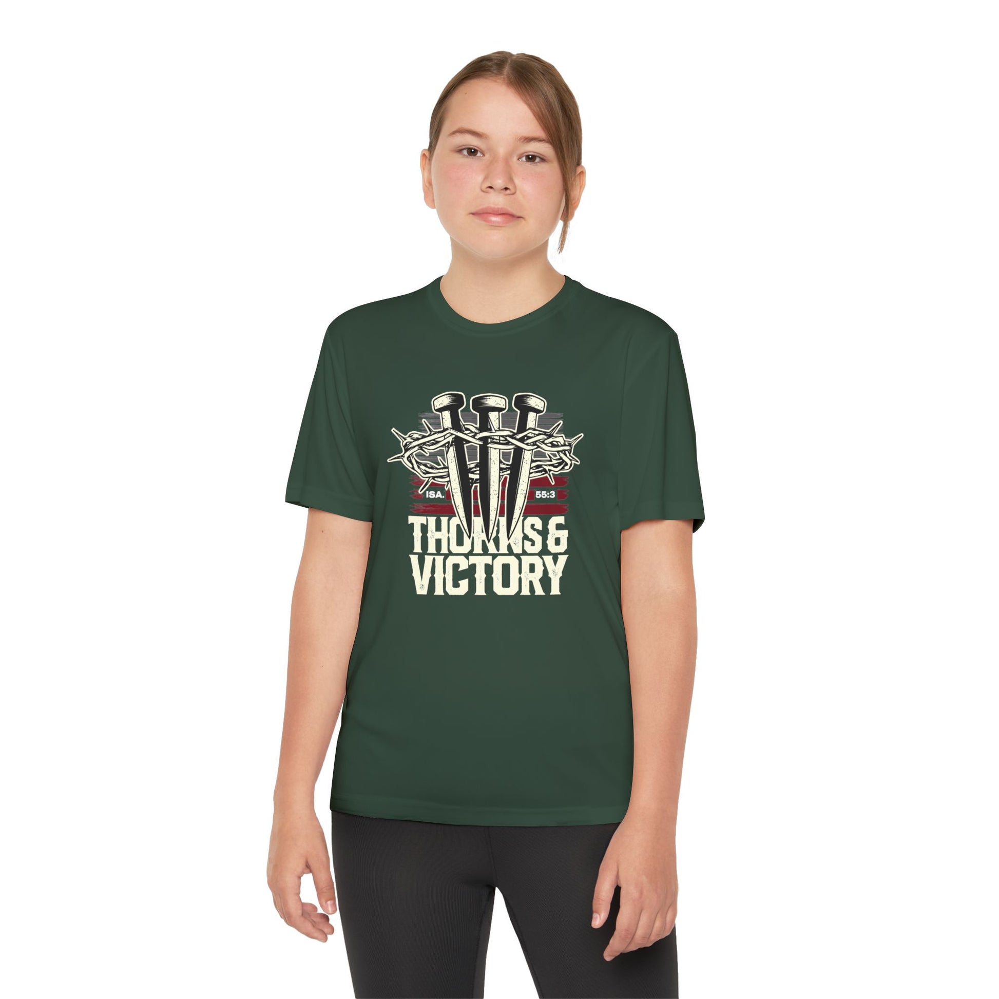 "Thorns & Victory"  Unisex Youth Competitor Tee - The Shield of Light