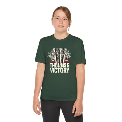 "Thorns & Victory"  Unisex Youth Competitor Tee - The Shield of Light