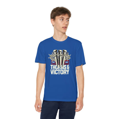 "Thorns & Victory"  Unisex Youth Competitor Tee - The Shield of Light