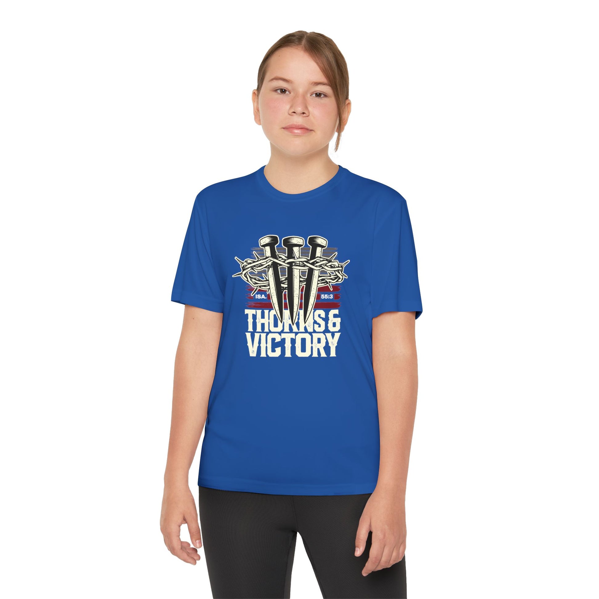 "Thorns & Victory"  Unisex Youth Competitor Tee - The Shield of Light