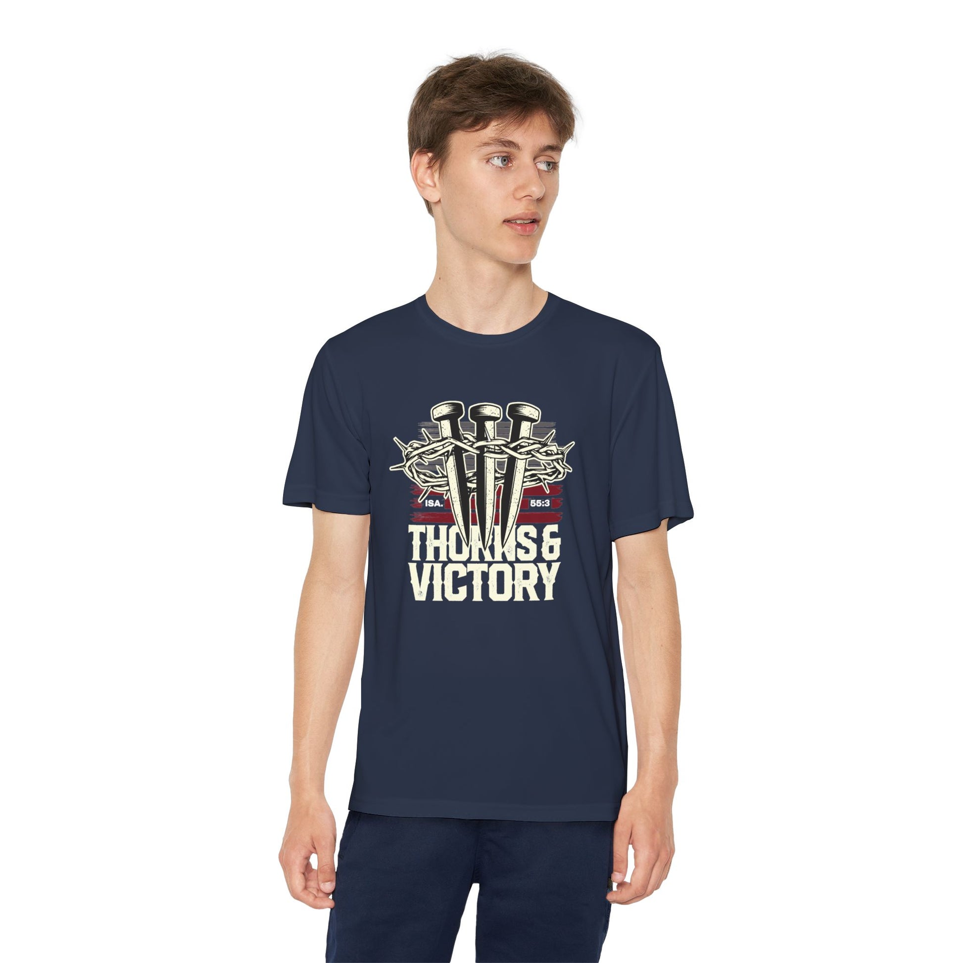 "Thorns & Victory"  Unisex Youth Competitor Tee - The Shield of Light