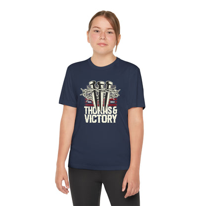 "Thorns & Victory"  Unisex Youth Competitor Tee - The Shield of Light