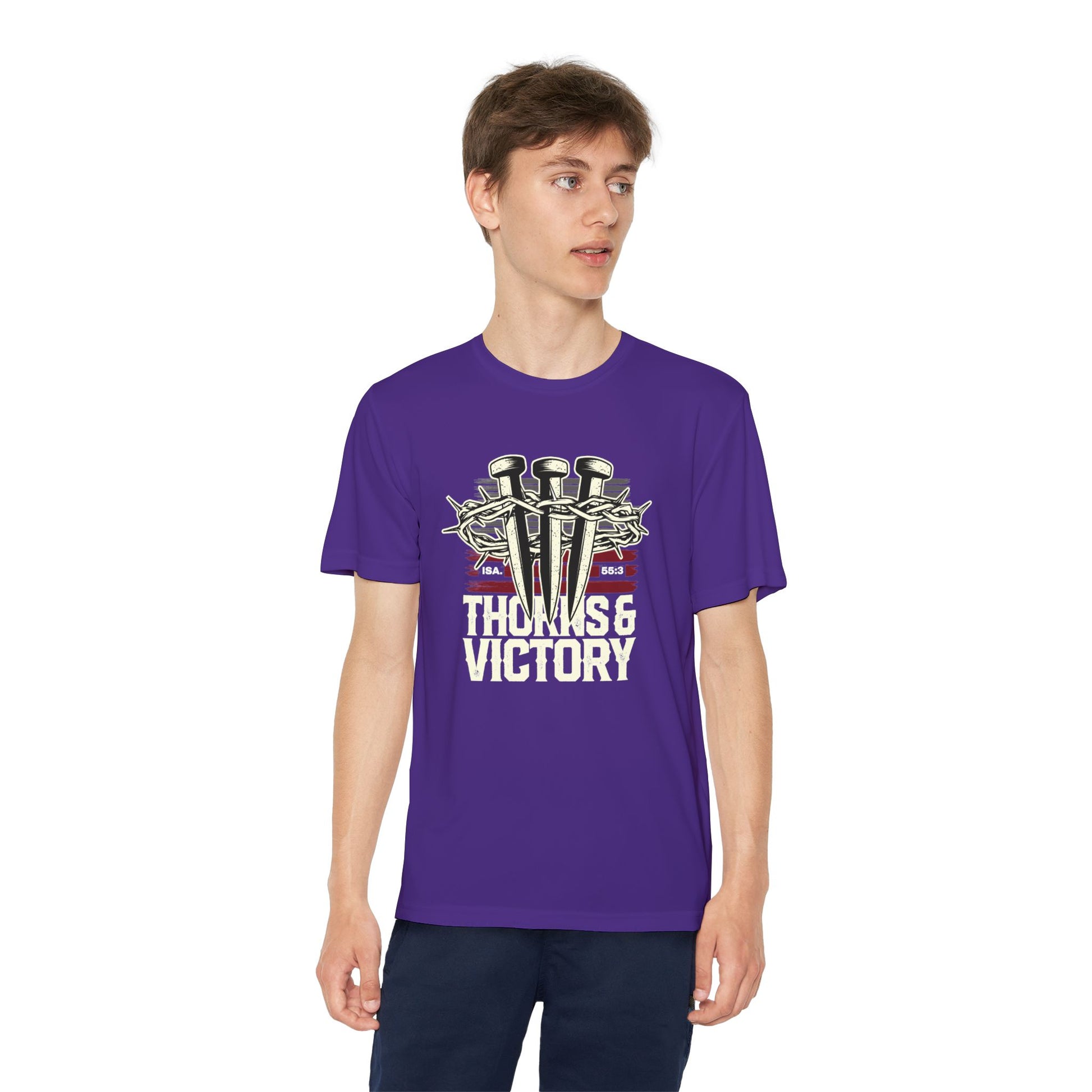 "Thorns & Victory"  Unisex Youth Competitor Tee - The Shield of Light