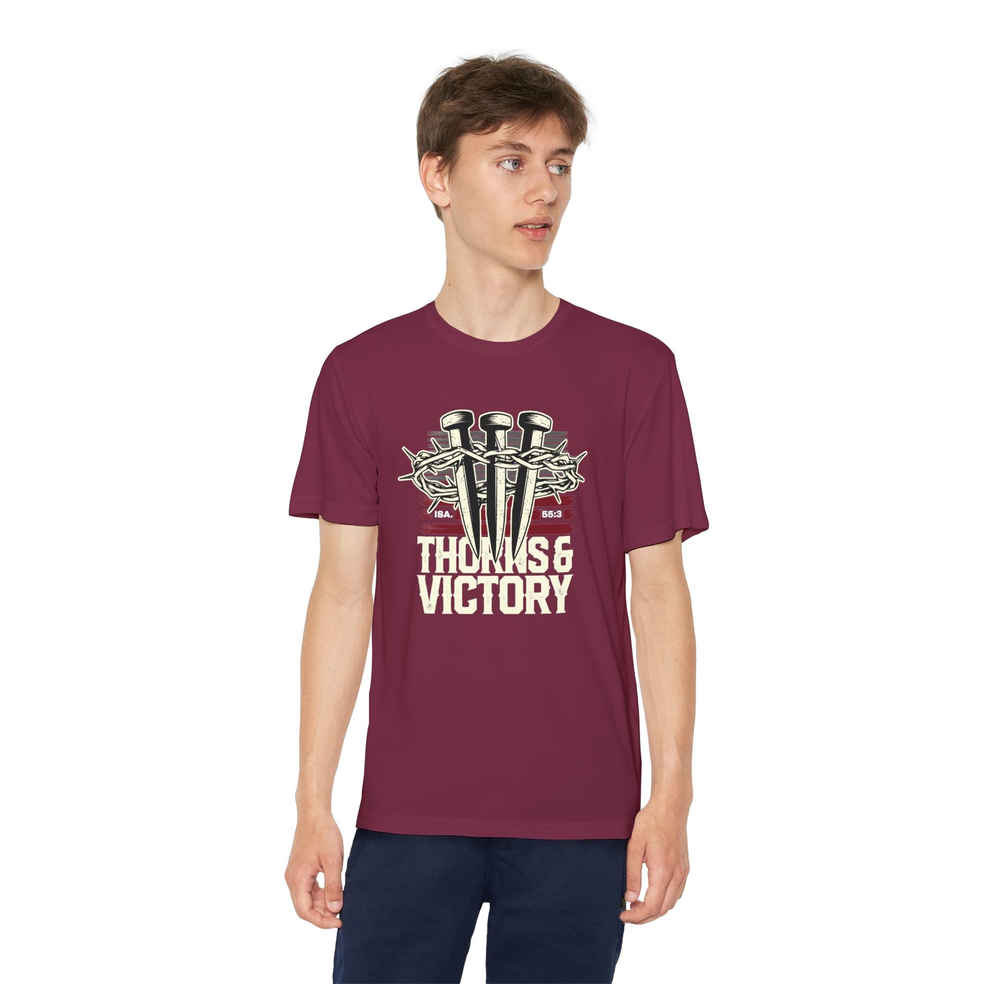 "Thorns & Victory"  Unisex Youth Competitor Tee - The Shield of Light