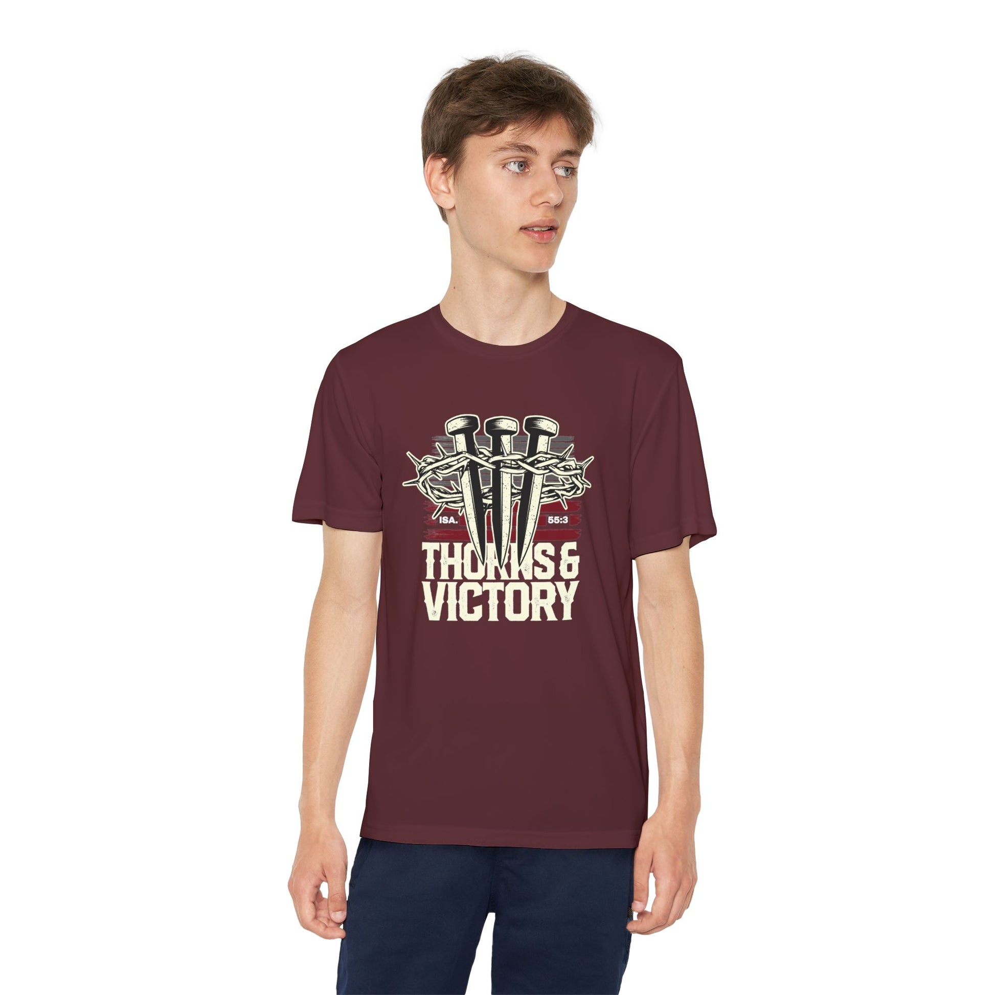 "Thorns & Victory"  Unisex Youth Competitor Tee - The Shield of Light