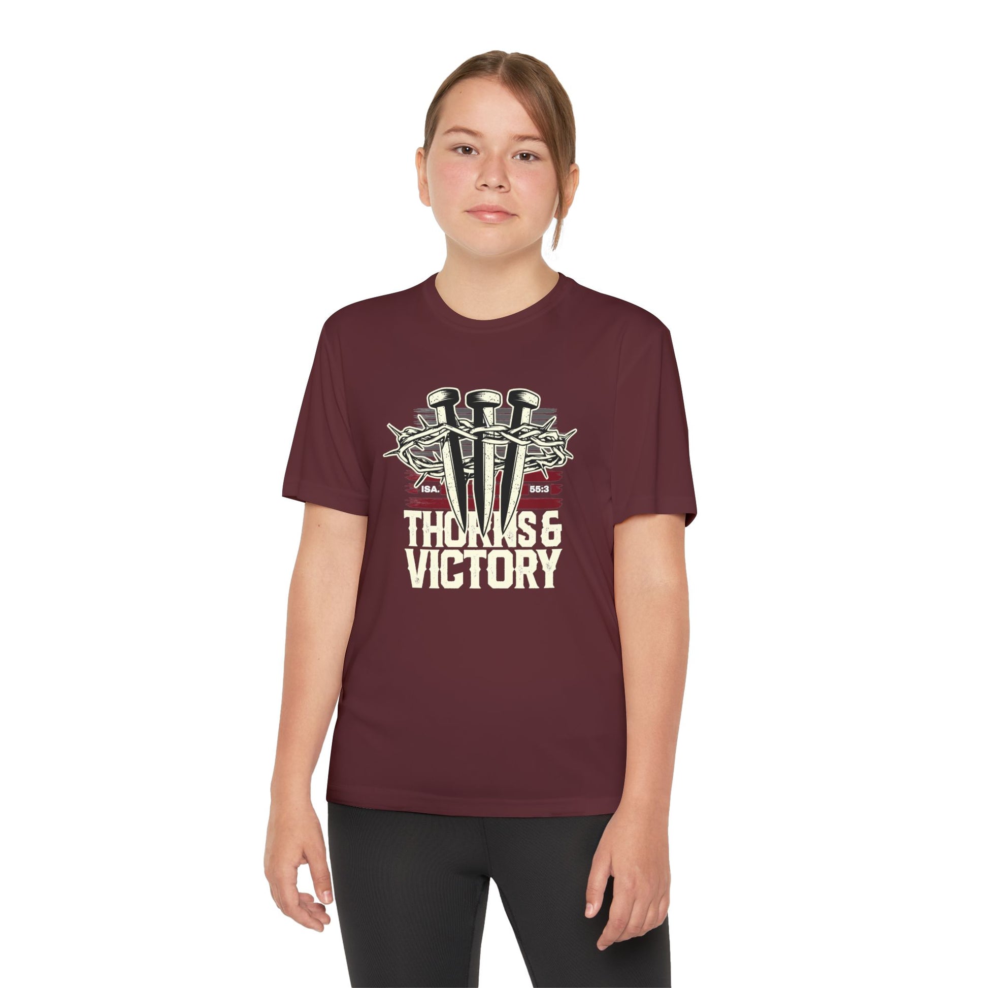 "Thorns & Victory"  Unisex Youth Competitor Tee - The Shield of Light