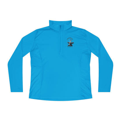 "Forged In Strength" Unisex Ladies Quarter-Zip Pullover - The Shield of Light